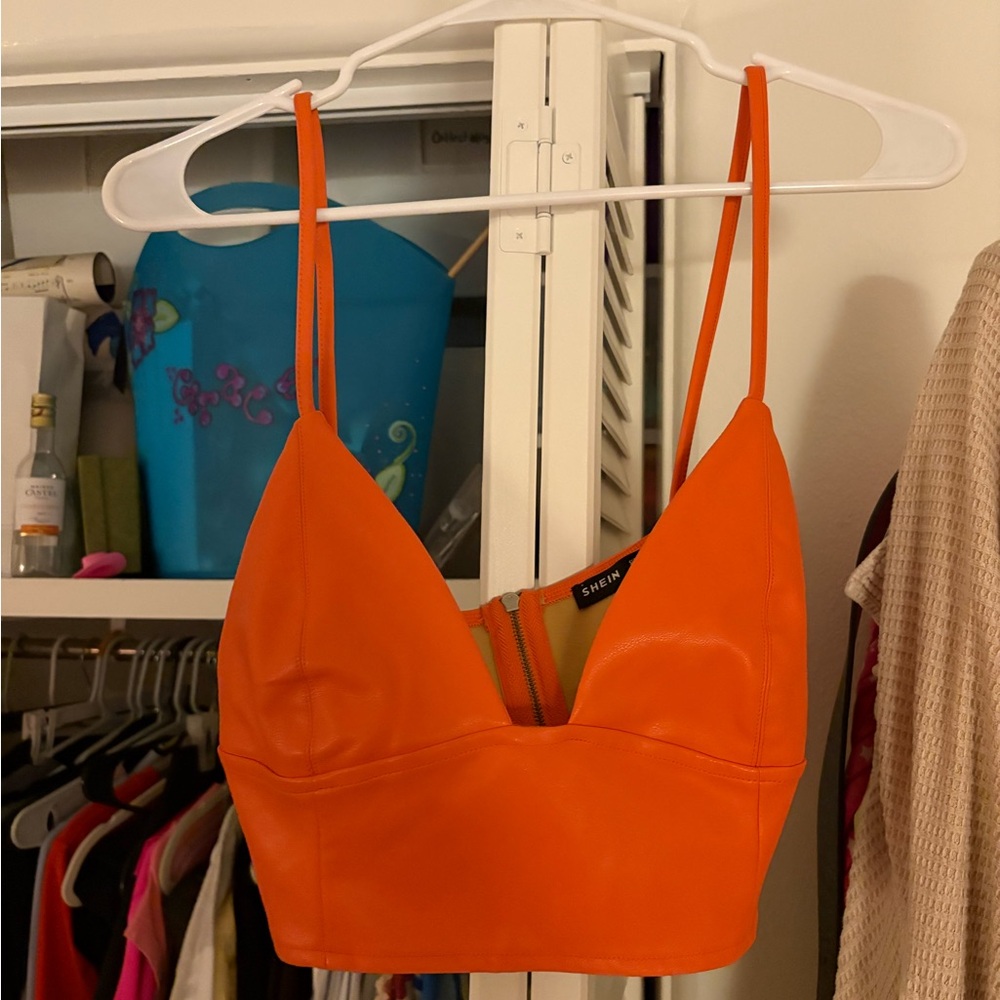 SHEIN Orange Crop Top
